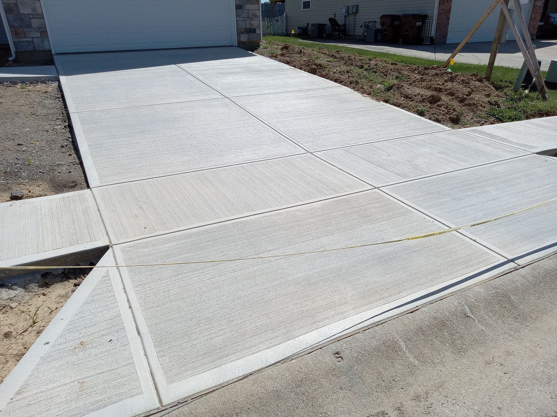 Concrete driveway